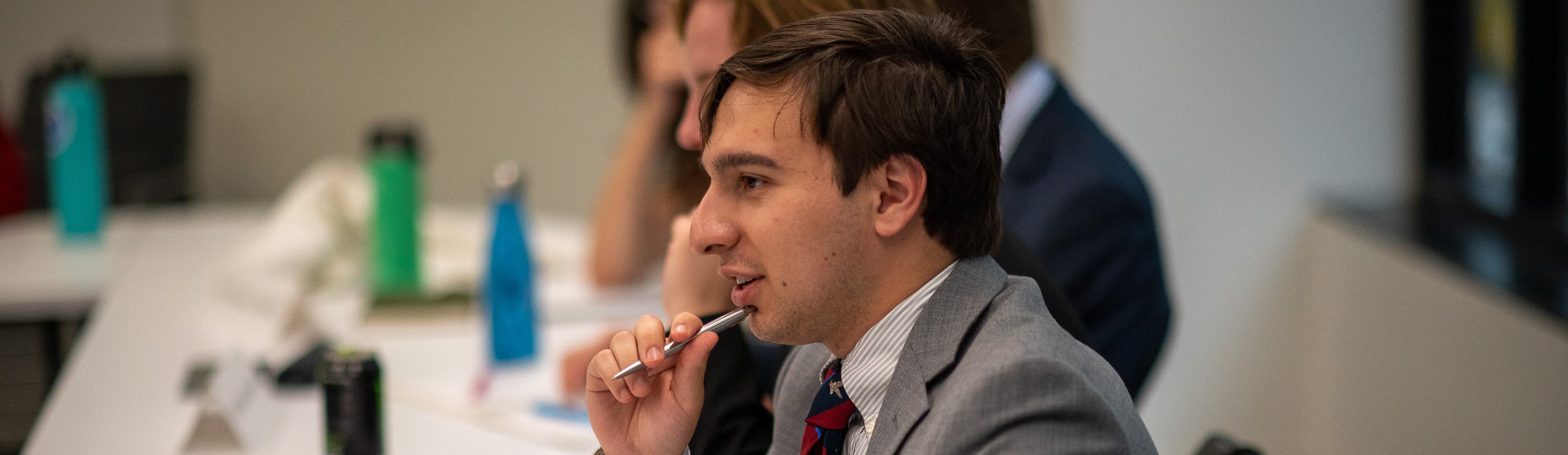 A collage of images related to policy and governance